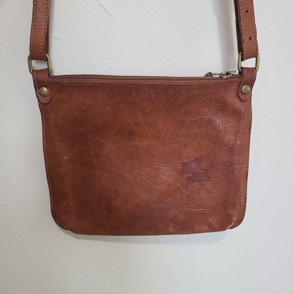 IL BISONTE Shoulder Crossbody Bag Leather Brown - Picture 2 of 11